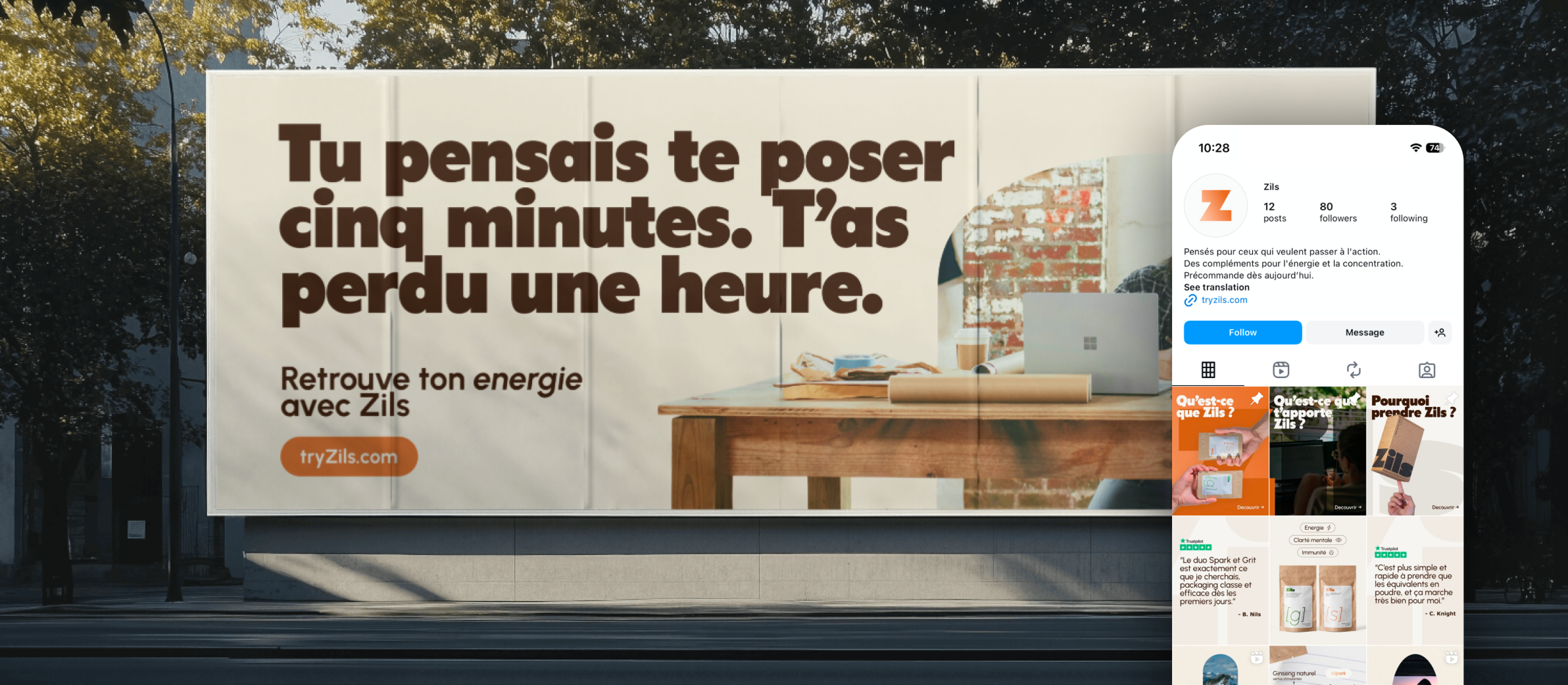 Zils — contenus et publicités